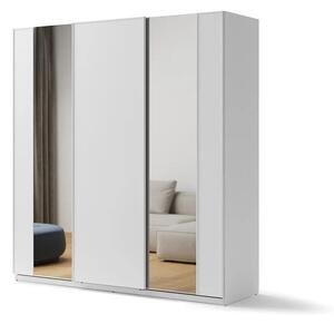 Gardróbszekrény Fresno 137, Laminált forgácslap, 235x220x70cm, Fehér