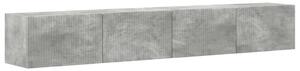 VidaXL TV Fali Szekrény 2 pcs Beton 98 x 31 x 29,5 cm Faanyag