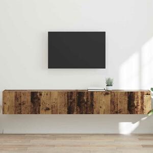 VidaXL TV Fali Szekrény 2 pcs Öreg fa 60 x 31 x 29.5 cm Faanyag