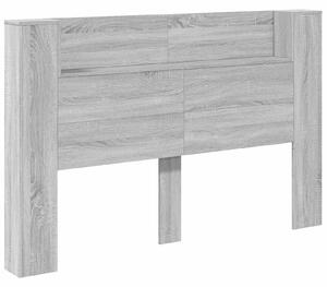 VidaXL Fejtámla polcokkal Szürke Sonoma 160 x 16,5 x 103,5 cm Faanyag
