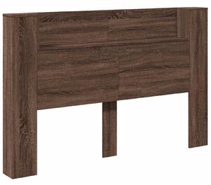 VidaXL Fejtámla polcokkal Barna Tölgy 160 x 16,5 x 103,5 cm Faanyag