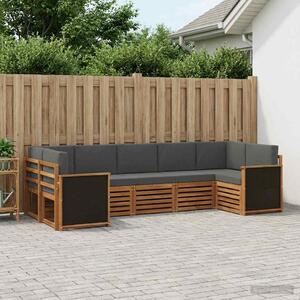 VidaXL Szegmentált kanapé szett párnával 6 pcs Természetes és antracit