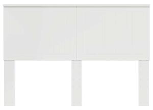 VidaXL Fejtámla fejtámlával Fényes Fehér 140 cm Faanyag