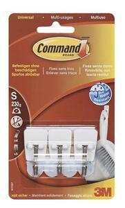 Mini műanyag akasztó fém kampóval, 3M SCOTCH Command (U3M17067)