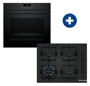 Bosch HQA272BB3 Beépíthető sütő+Bosch POH6B6K30 Beépíthető gázfőzőlap