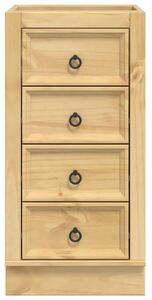 VidaXL Cabinet fiókkal tárolóval Méz 40 x 46 x 81,5 cm Tömör fenyőfa