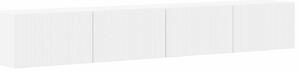 VidaXL TV Fali Szekrény 2 pcs Fényes Fehér 60 x 31 x 29.5 cm Faanyag