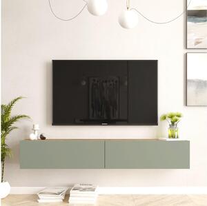TV asztal/Szekrény France 8 (atlanti fenyő + zöld)