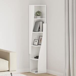 VidaXL Sarokszekrény Fehér 27,5x27x140cm Faanyag