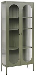 Üveges vitrin FOXTON Fém 80 cm Zöld