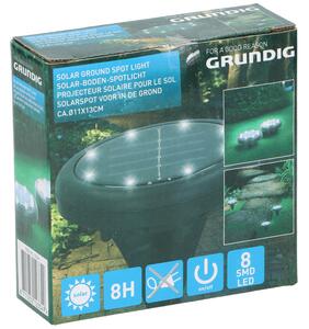 Grundig Solar leszúrható lapos lámpa, 11x13 cm