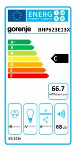Gorenje BHP623E13X Teleszkópos páraelszívó