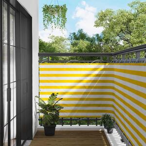 VidaXL Erkély Szúnyogháló Sárga és Fehér 110 x 700 cm Oxford Szövet