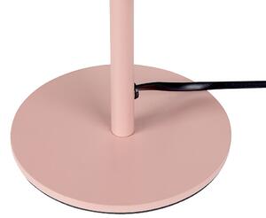 Rózsaszín üveg asztali lámpa 39 cm MORUGA