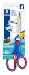 Olló, hobbi, 21 cm, STAEDTLER Noris&reg; 965, kék (TS96521NBK)