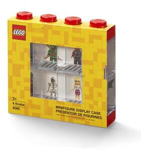 Gyűjtődoboz, minifiguráknak, 8 rekesz, LEGO, piros (L40650001)