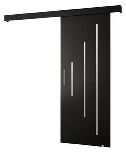 Tolóajtó 80 cm Slavdro 3 (matt fekete). Akció -26%