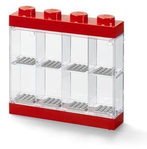 Gyűjtődoboz, minifiguráknak, 8 rekesz, LEGO, piros (L40650001)