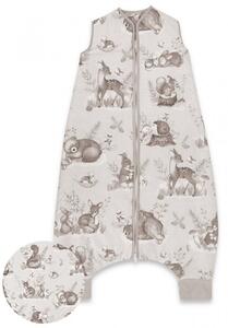 Baby Shop tipegő hálózsák 2,5 TOG (98-110) - Erdei barátok natúr/bézs