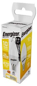 LED izzó, E14, gyertya, 4,9W (40W), 470lm, 3000K, ENERGIZER (ELED12)