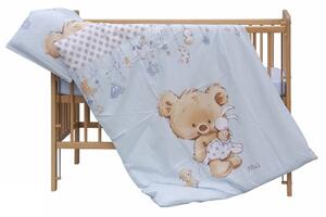 Baby Shop 2 részes babaágynemű - kék &#34;Mika&#34; maci