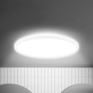 Briloner LED mennyezeti világítás Move, érzékelő, Ø 42 cm, IP44, fehér, 4000K, Fehér / opál, Nappali / Étkező, Műanyag, Modern