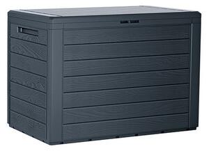 WOODEBOX antracit kerti tároló doboz, 78 cm, 190L