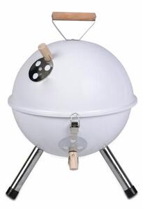 GARTHEN Faszenes mini grill kerek fehér