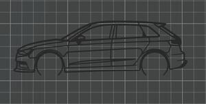 Audi A3 faldekoráció