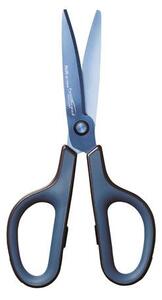 Olló, általános, 17,5 cm, PLUS Fitcut Curve Premium, diplomatakék (PLUS35057)