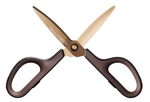 Olló, általános, 17,5 cm, PLUS Fitcut Curve Premium, bronz (PLUS35058)
