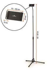Tablet tartó állvány, padló, DURABLE TWIST FLOOR (DB894201)