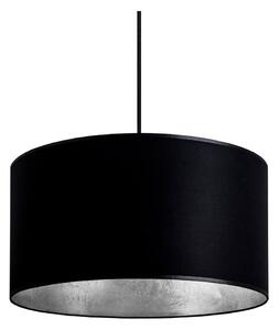 Mika fekete függőlámpa ezüstszínű részletekkel, ⌀ 36 cm - Sotto Luce