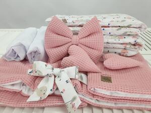 Fonott ágy felszereléssel baba számára - Nyúl Rabbit