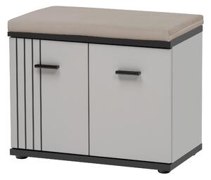 Cipőtároló Hagon HG F+P (kasmír + fekete) (ülőpárnával)