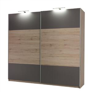 Ruhásszekrény Daphis 1 F (san remo) (LED világítás)
