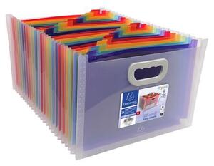 Harmonika irattartó, A4, PP, 24 rekeszes, EXACOMPTA (EX55198E)