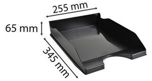 Irattálca, műanyag, A4+, EXACOMPTA EcoBlack, fekete (EX123014D)
