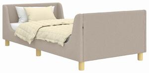 VidaXL Gyerekágy kerettel Világosszürke 80 x 200 cm Juh Gyapjú