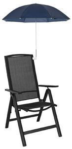 VidaXL Csipeszes napernyő 2 pcs Sötétkék Ø 105 x 86 cm 170T poliészter