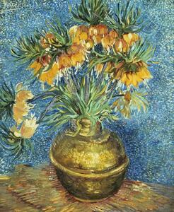 Vincent van Gogh - Festmény reprodukció Crown Imperial Fritillaries in a Copper Vase, 1886, (35 x 40 cm)