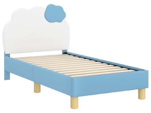 VidaXL Gyerekágy keret fejtámlával fejtámlával Kék 70 x 140 cm PU