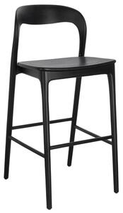 Fekete teak bárszék Bizzotto Miley 72,5 cm
