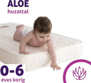 Sleepy-Kids 8 cm magas hypoallergén kiságy matrac Aloe vera huzattal