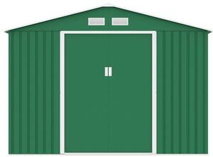 ROJAPLAST ARCHER "D" fém kerti ház, tároló zöld - 277 x 255 x 202 cm + 40.000 Ft-os wellness utalvány