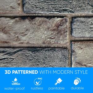 3D PVC falpanel Stone Expanse Dark