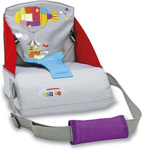 Asalvo Go Anywhere textil székmagasító utazószék háttámlás székre - Zeppelin