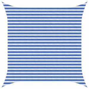 VidaXL Napernyő Vászon Kék és Fehér 3,6 x 3,6 m HDPE