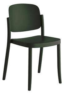 Colos Piazza 1 műanyag kerti szék sötét zöld