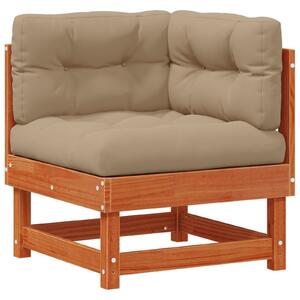 VidaXL Kerti lounge szett 7 pcs Viaszbarna Tömör Fenyőfa